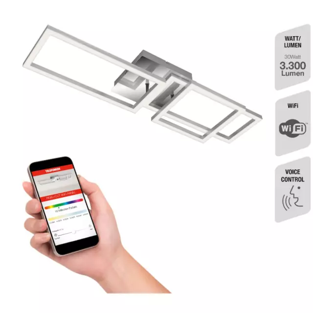 TELEFUNKEN Deckenleuchte Frame LED Wifi Steuerung Deckenlampe