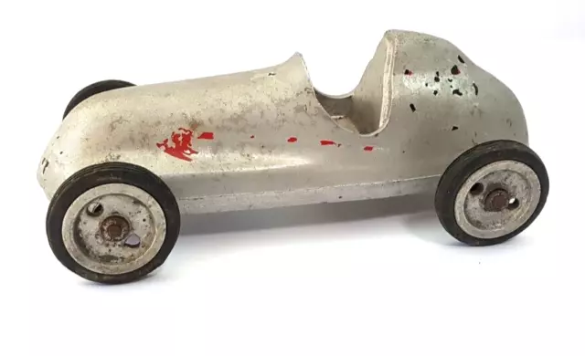 Genuine Circa 1950-1960 Castalloy Ltd S. Australia Cast Aluminium Toy Racing Car