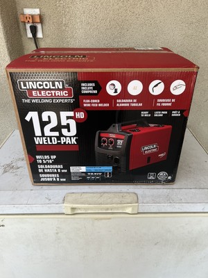 NEW UNOPENED LINCOLN ELECTRIC 125 HD Weld-Pak Flux-Cored Welder, 125 Amp, 115V