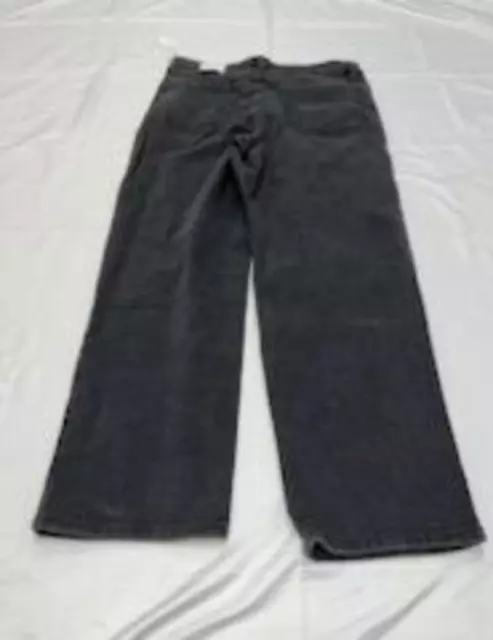 $80 Inc Womens Embroidered Pocket High Rise Straight-Leg Jeans Black Size 10 3