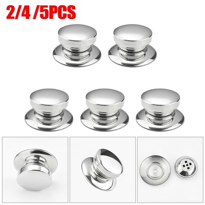 Zhouba 5PCS cucina maniglia rotonda ricambio pentole pentola coperchio pomello taglia unica Nero 