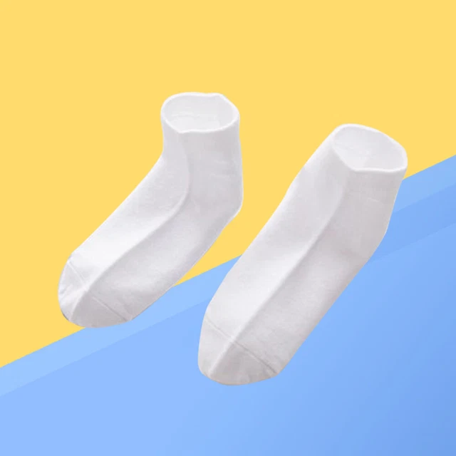 16 paia unisex bambino bambini calzini di cotone di colore solido calzini 2