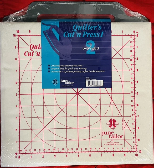 Quilter's Cut 'n Press I June Tailor 11” Two Sided 1" Squares JT-720