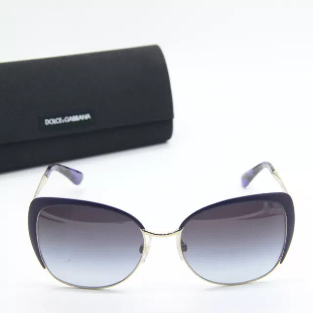 New Dolce & Gabbana Dg 2143 1253/8G Purple Authentic Sunglasses W/Case 57-17 2