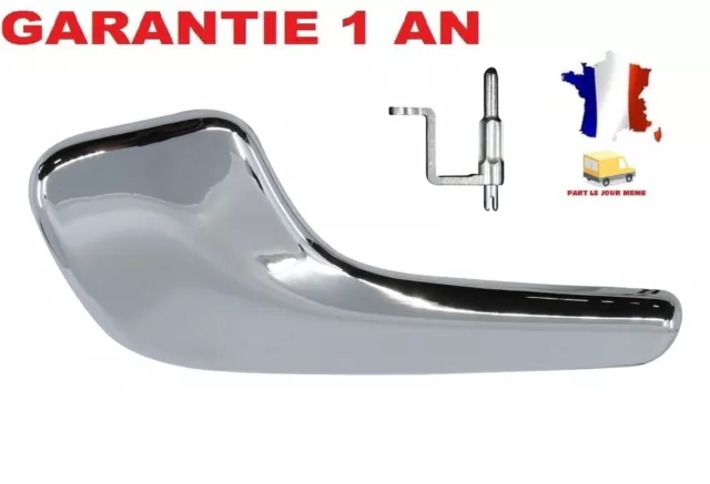 Poignée de porte intérieure chrome gauche avant ou arrière pour Opel Corsa