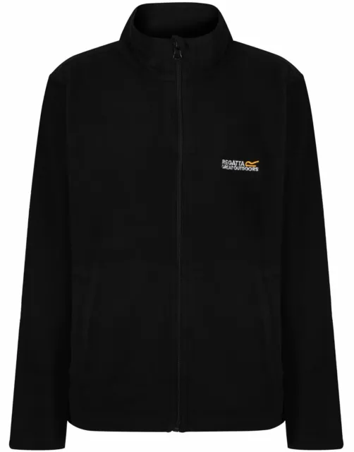 Regatta Kids Fleece Jacket Junior King ii Zip Fastening  black UK Size