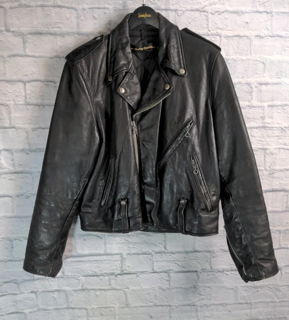 vintage amf harley davidson leather jacket