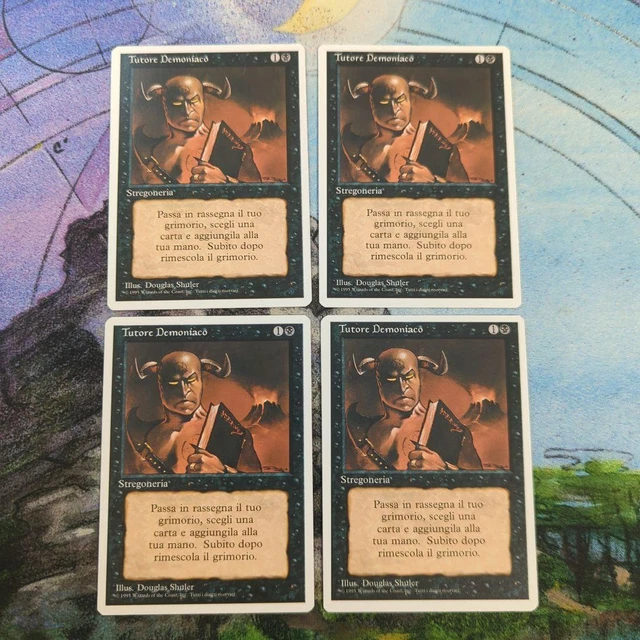 MTG  Demonic Tutor Italian 4Pcs