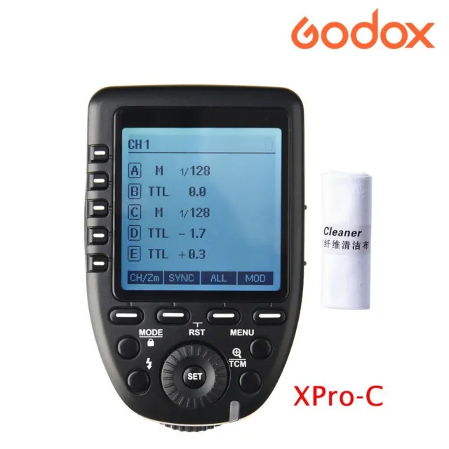 Godox 2.4G TTL Xpro-C Camera Flash Speedlite Transmitter For Canon EOS 5D 6D 7D