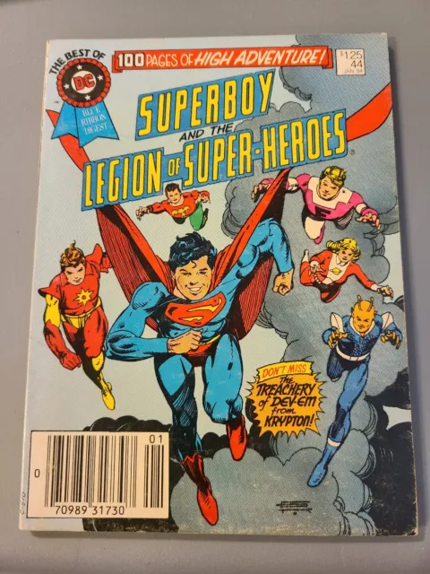 Best Of Dc Blue Ribbon Digest #44 - 1984 - Very Good Condition - Legion Of S-H