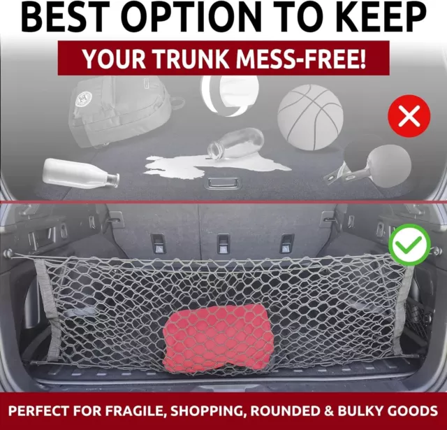 Envelope Style Trunk Mesh Cargo Net for Subaru Outback (BR/BM) 2000 - 2019 2