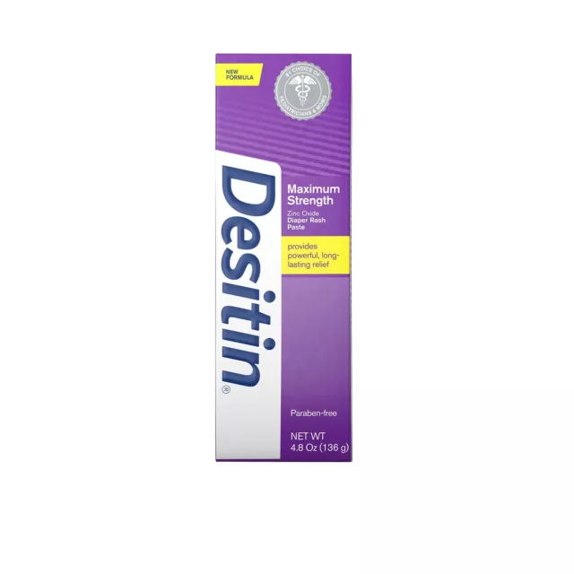 Desitin Maximum Strength Baby Diaper Rash Cream with 40% Zinc Oxide , 4.8 oz