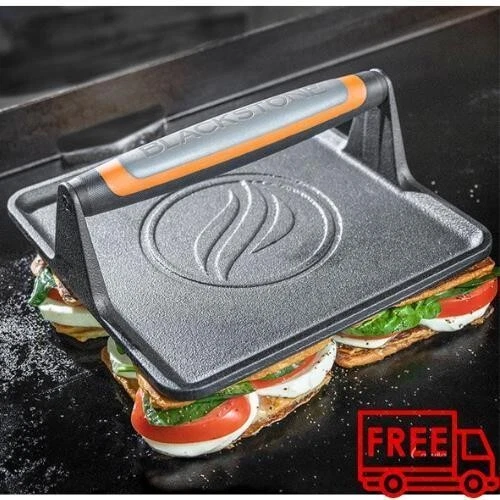 BLACKSTONE CAST IRON Griddle Press with Signature Handle, XL Griddle