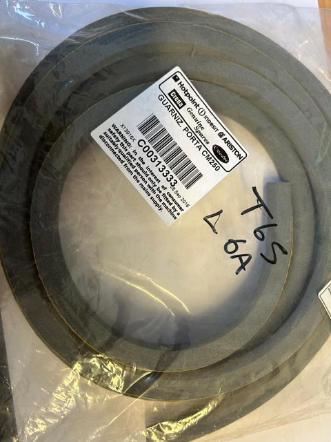 WHIRLPOOL Philips K20 K40 SELF ADHESIVE FOAM DOOR SEAL GASKET C00313333