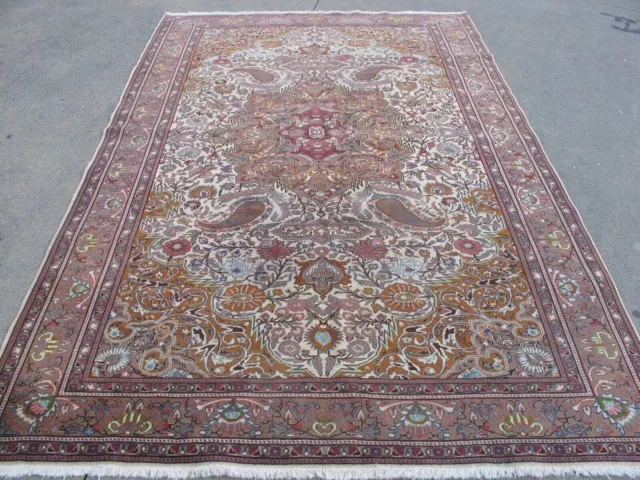 Alfombra oriental, alfombra floral, alfombra vieja, alfombra de lana...