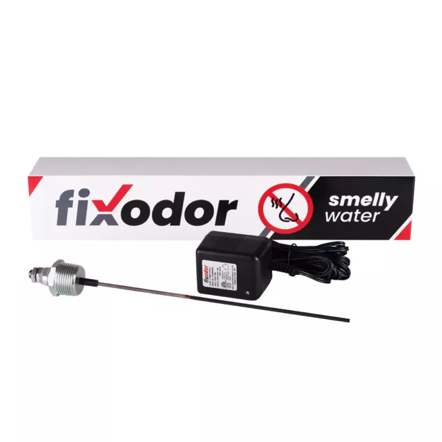 FIXODOR Powered Anode Rod for Water Heater - Stops Rotten Egg Smell in 24 hours