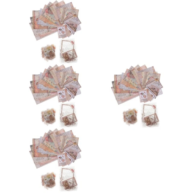 4 Sets von Scrapbooking Supplies Journal DIY Kit Journals Planer Papieraufkleber