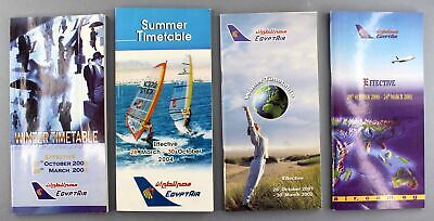 Egypt Air Airline Timetables X 4 - 2000/01 2001/02 2002/03 2004