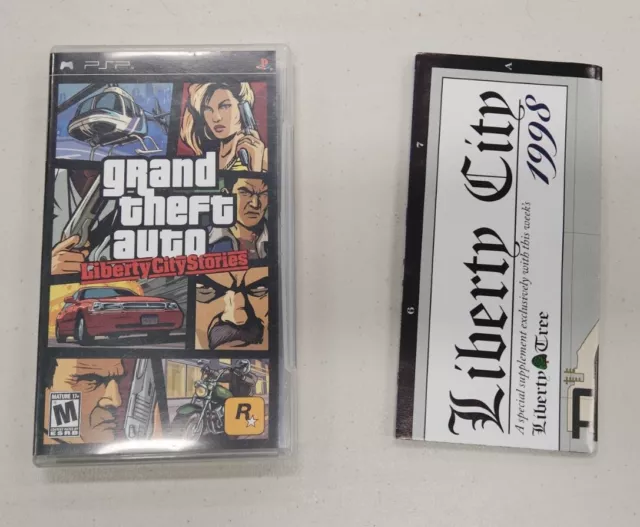 Grand Theft Auto: Liberty City Stories (Sony PSP, 2005) BOX, Manual, Poster  ONLY! – GeekGearStore