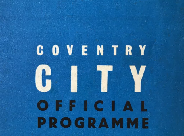 Coventry City Domicile Programmes - Choisissez Parmi Liste - Discount pour Achat