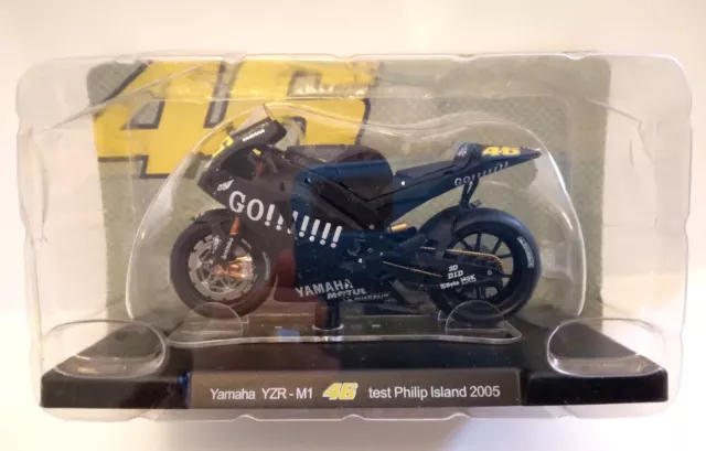 Moto Yamaha YZR-M1 Test Philip Island 2005 - Valentino Rossi Échelle 1/18
