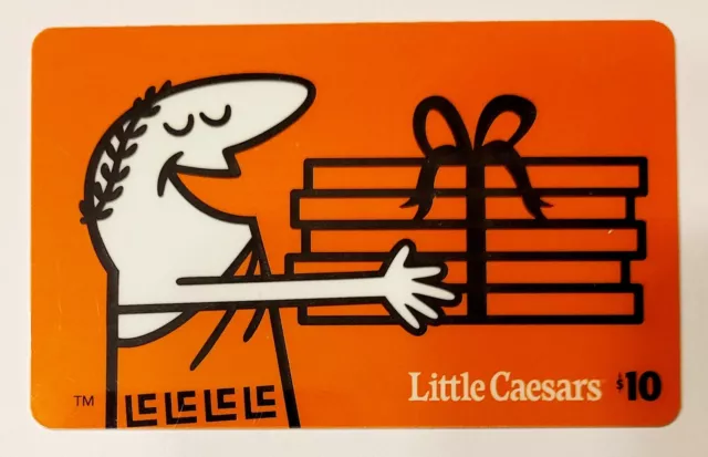 Little Caesars Gift Card No $ Value Collectible Pizza Boxes with Bow 2021