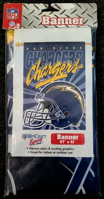San Diego Chargers Los Angeles Embroidered House Flag Helmet Bosa Herbert Nfl Nw