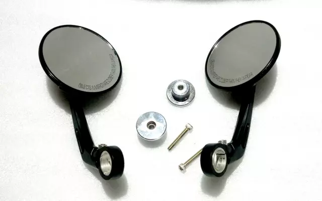 Passend für Royal Enfield BAR END SPIEGEL SCHWARZ für Meteor 350 cc