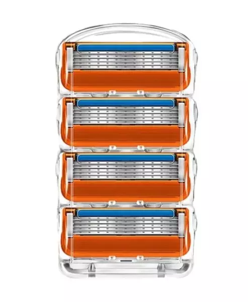 Pack 4 x Recharge Lames De Rasoir Compatible Gillette Fusion Proglide 4pcs