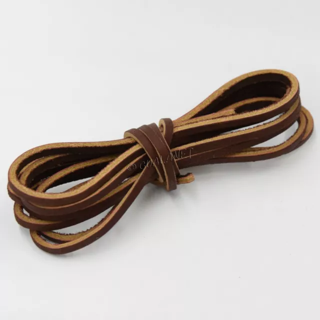 ONE PAIR  CHESTNUT - 72" Rawhide Leather Shoelaces Strings Boat Shoe Boot Laces