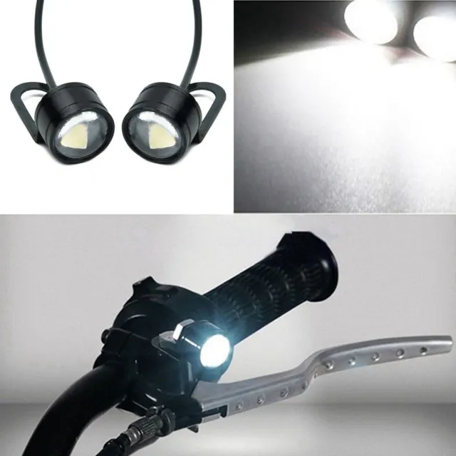 2* Motorcycle Motorbike Headlight LED Driving Fog Spot Light Spotlight Lamp Kits