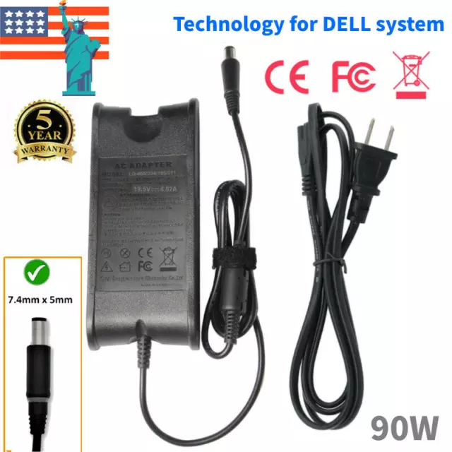 90W Power Adapter Charger For Dell Vostro 2510 1400 1500 1700 3400 3500 3700