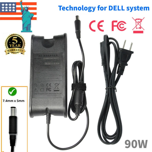90W Power Adapter Charger For Dell Vostro 2510 1400 1500 1700 3400 3500 3700