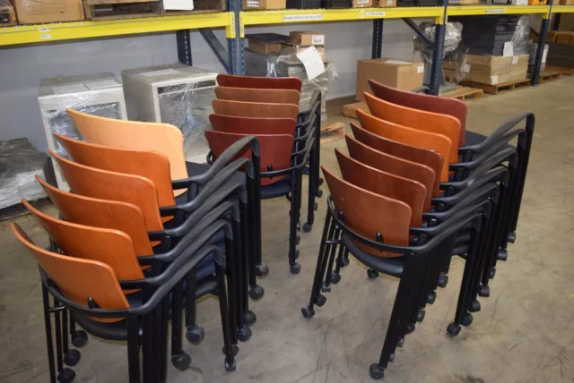 Haworth Improv QTY18 Studio Chair Stackable Office CHURCH THEATER SEATING Wheels