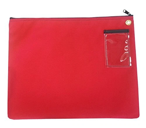 Interoffice Mailer Canvas Transit Bag 14w x 11h Red