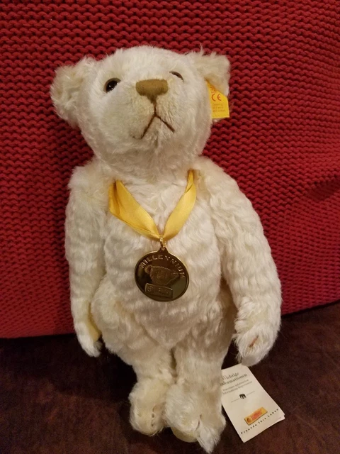 Steiff millennium bear sales with medal value