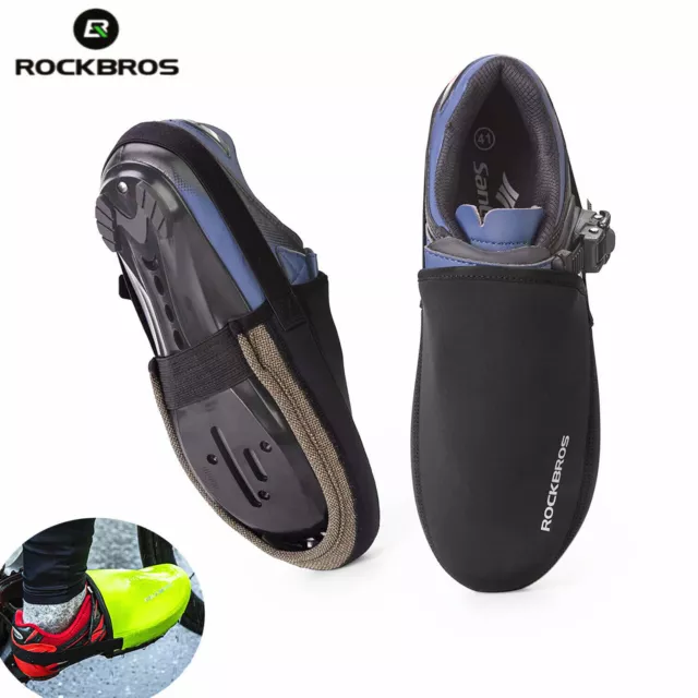 ROCKBROS Cycling Half Palm Shoe Cover Bike Rainproof Windproof Warm Overshoes