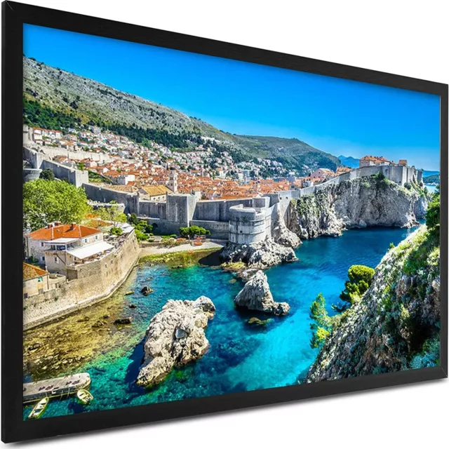 VEVOR Pantalla de Proyección 130" 16:9 Proyector 3D 4K Cine Exhibición PVC