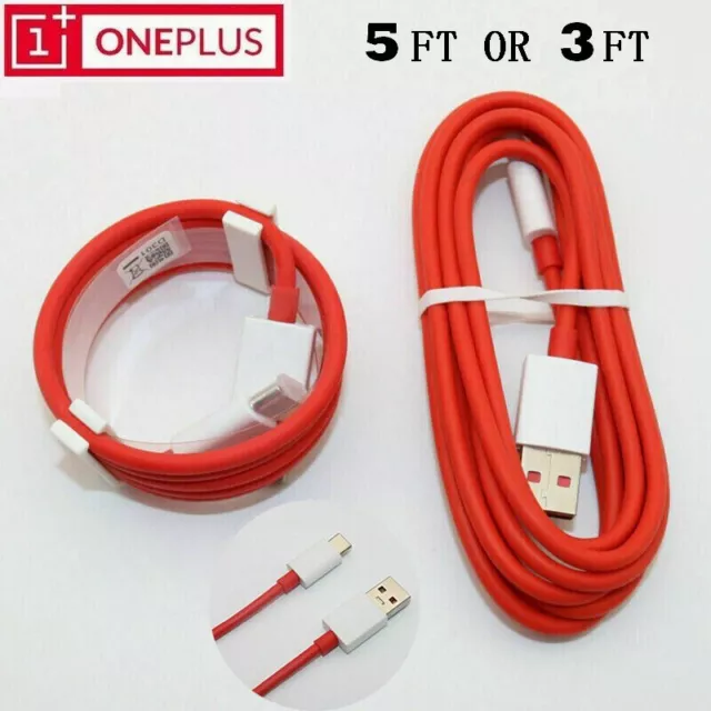 Original OnePlus DASH USB Type-C Cable Fast Charger Sync Cord For 3 3T 5 5T 6 6T