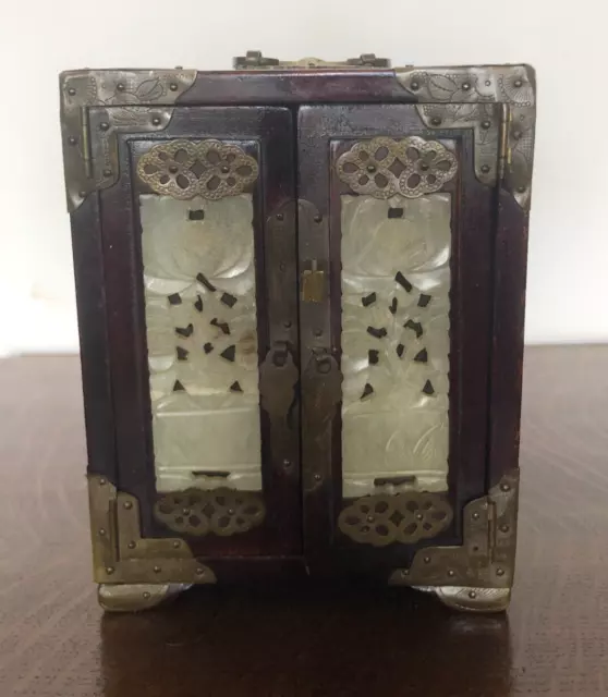 Jade Brass Apps Chinese Jewelry Box Jade Brass Apps Chinese Jewelry Box