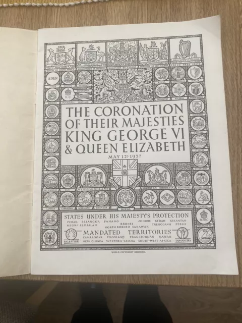 The Coronation of King George V1 & Queen Elizabeth Official Souvenir  Programme 3