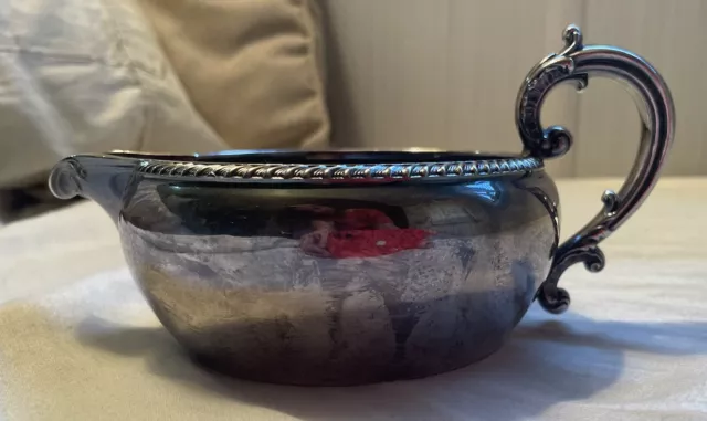 1950 Reed & Barton Buckingham Silverplate Gravy Sauce Boat #4090 Thanksgiving
