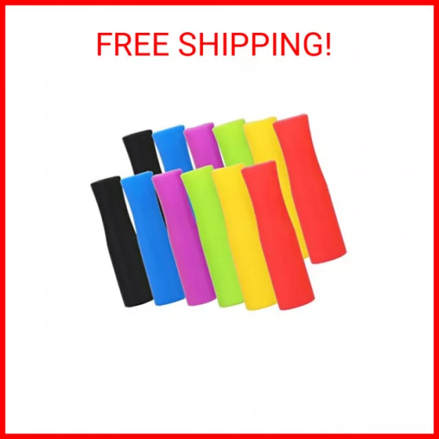 Silicone Straw Tips,Multicolored Food Grade Silicone Straw Tip Covers Fit for 8m