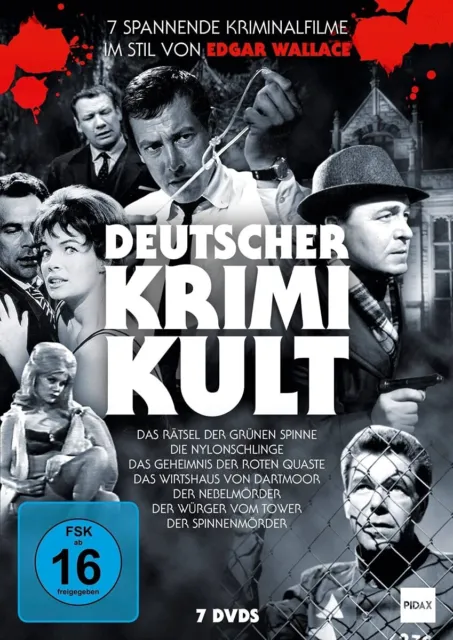 Deutscher Krimi-Kult / 7 spannende Kriminalfilme im Stil von Edgar Wallace (DVD)