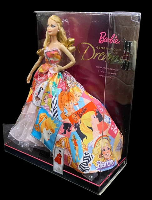 A Set Of 50th Anniversary Barbie Dolls - Gold Dress And Generations Of Dreams I2628942594