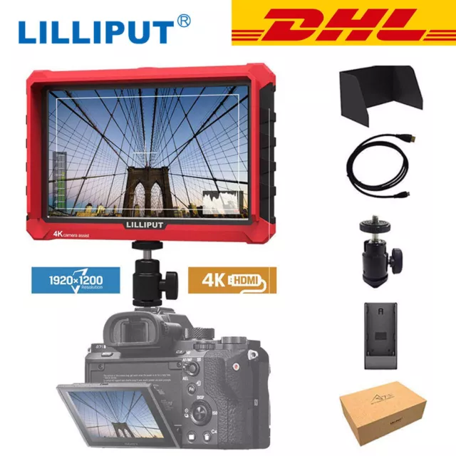 LILLIPUT A7S 7 Inch on-camera Field Monitor 4K HDMI for DSLR Mirrorless Camera