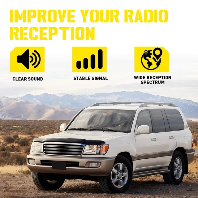 Power Antenna Mast For Toyota Land Cruiser 1998-2007 - Stainless Steel Telescopic