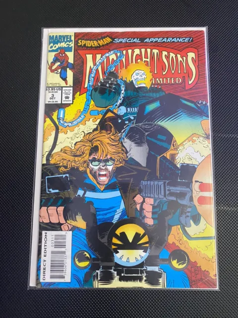 Marvel Comics Midnight Sons Unlimited #3 (Oct 1993) Spider-Man Blaze Ghost Rider