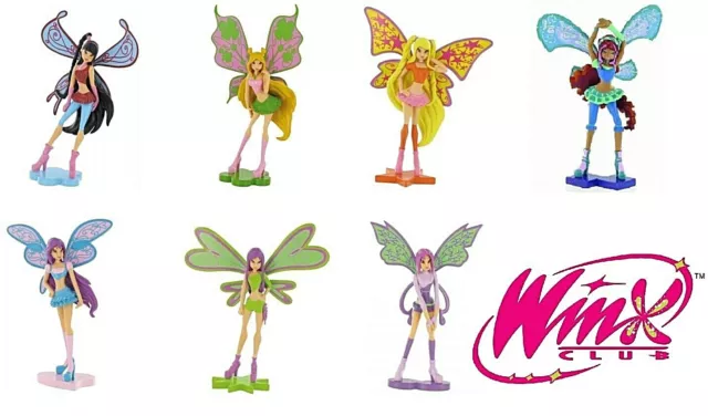 Winx Club Figura In Gomma Flora Tecna Stella Layla Bloom Roxy Musa Comansi