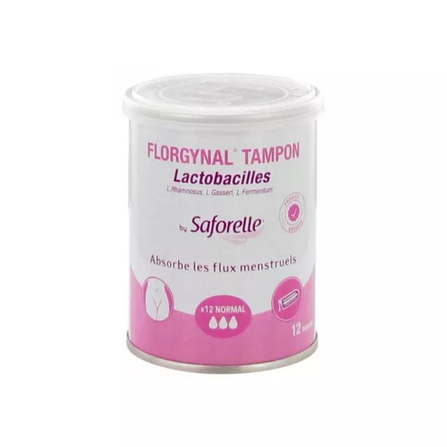 Saforelle Florgynal Boite de 12 Tampons Sans Applicateur Normal